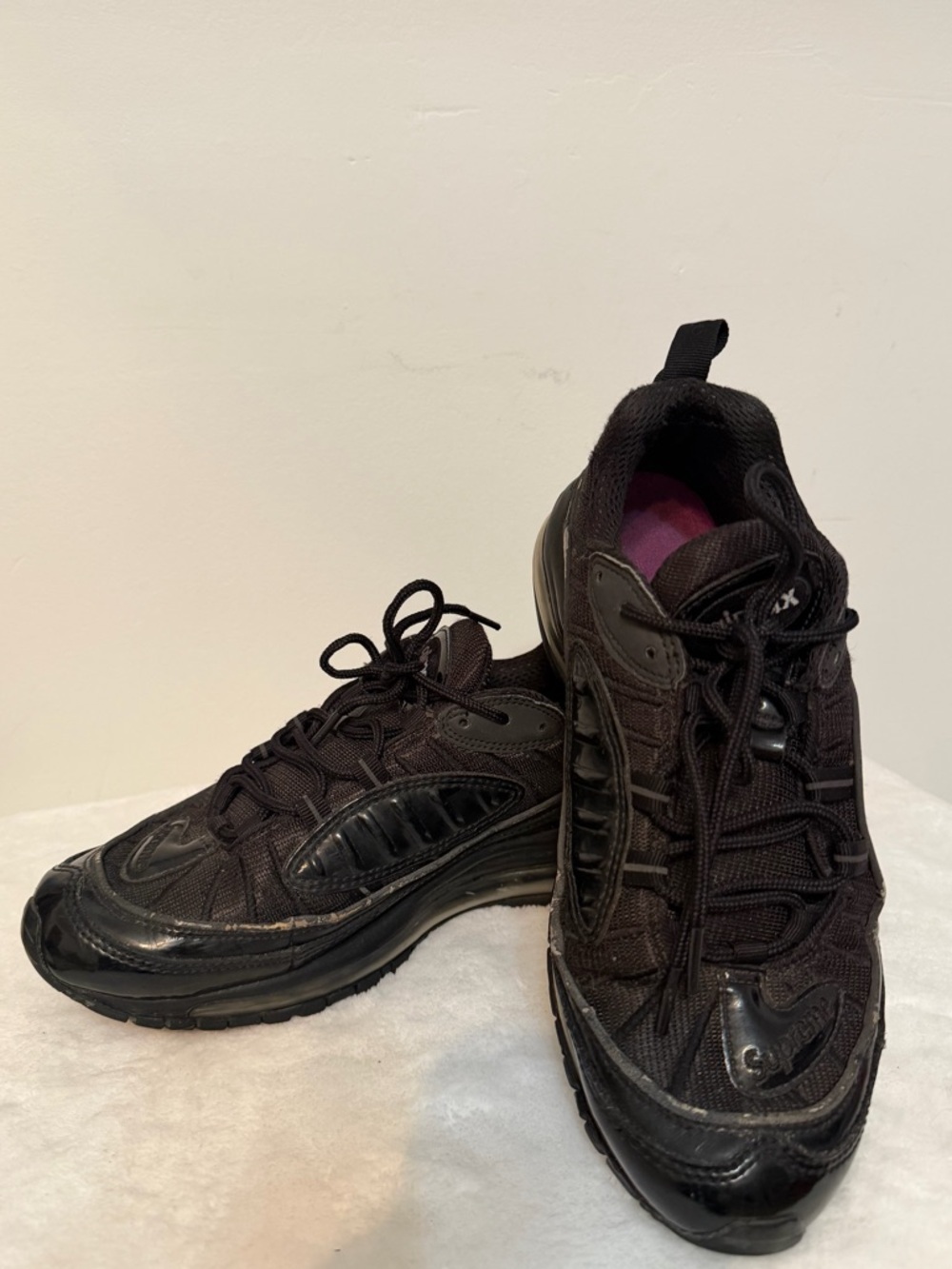Nike Supreme x Air Max 98 Black Men's Size 7.5 Sneakers